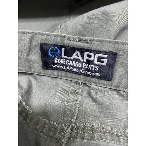 LAPG Tactical Pants Mens 42 x 25 Cropped Cargo Shorts Army Green Canvas - Picture 7 of 7